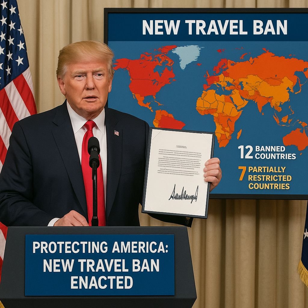Trump Imposes Sweeping New Travel Restrictions on 12 Countries