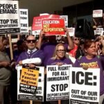 Protest Against ICE on Second Day in Los Angeles